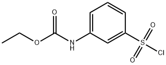 [3-(Chlorosulfonyl)phenyl]carbamic acid ethyl ester 结构式