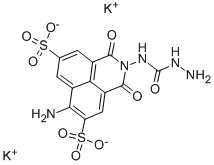 71206-95-6 6-アミノ-2-[(ヒドラジノカルボニル)アミノ]-2,3-ジヒドロ-1,3-ジオキソ-1H-ベンゾ[de]イソキノリン-5,8-ジスルホン酸ジカリウム