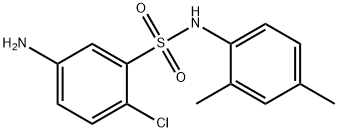 5-Amino-2-chloro-N-(2,4-dimethylphenyl)benzenesulphonamide Struktur