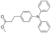 4-(Diphenylamino)benzenepropanoic acid methyl ester,71215-92-4,结构式