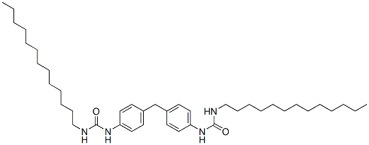 N,N''-(亚甲基二-4,1-亚苯基)二(N'-十三烷基尿素) 结构式