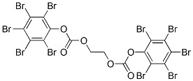 1,1'-(1,2-Ethanediyl)bis[(oxycarbonyl)oxy]bis(2,3,4,5,6-pentabromobenzene),71216-02-9,结构式