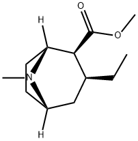 8-Azabicyclo[3.2.1]octane-2-carboxylicacid,3-ethyl-8-methyl-,methylester,(1R,2S,3S,5S)-(9CI) Struktur