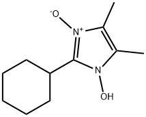 1H-Imidazole, 2-cyclohexyl-1-hydroxy-4,5-dimethyl-, 3-oxide (9CI) Structure