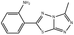 2-(3-METHYL-[1,2,4]TRIAZOLO[3,4-B][1,3,4]-THIADIAZOL-6-YL)-PHENYLAMINE 化学構造式