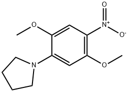 1-(2,5-Dimethoxy-4-nitrophenyl)pyrrolidine 结构式