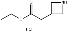 3-AZETIDINEACETIC ACID ETHYL ESTER HYDROCHLORIDE 化学構造式