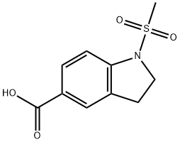 1-METHANESULFONYL-2,3-DIHYDRO-1 H-INDOLE-5-CARBOXYLIC ACID|1-(甲基磺酰基)二氢吲哚-5-羧酸