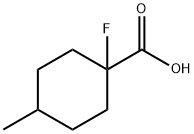 Cyclohexanecarboxylic acid, 1-fluoro-4-methyl- (9CI) 化学構造式