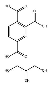 1,2,3-PROPANETRIOL 1,2,4-BENZENETRICARBOXYLATE Structure