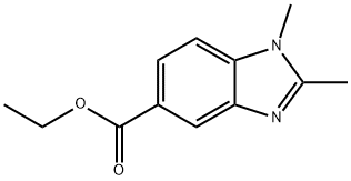 1H-BenziMidazole-5-carboxylic acid, 1,2-diMethyl-, ethyl ester,71254-70-1,结构式