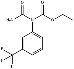 N-(Aminocarbonyl)-N-[3-(trifluoromethyl)phenyl]carbamic acid ethyl ester,71263-24-6,结构式