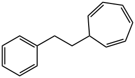 1,3,5-Cycloheptatriene, 7-(2-phenylethyl)- Structure