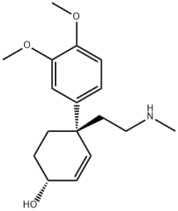 (1R)-4β-(3,4-Dimethoxyphenyl)-4-[2-(methylamino)ethyl]-2-cyclohexene-1β-ol,71294-61-6,结构式