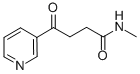 N-METHYL-G-OXO-3-PYRIDINEBUTANAMIDE Structure