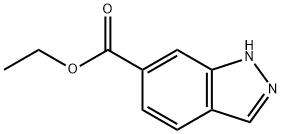 1H-インダゾール-6-カルボン酸エチル 化学構造式