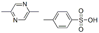 Pyrazine, 2,5-dimethyl-, p-toluenesulfonate 化学構造式