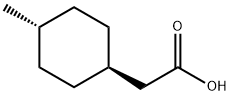 TRANS-(4-METHYL-CYCLOHEXYL)-ACETIC ACID
 Structure