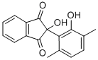 2-Hydroxy-2-(2-hydroxy-3,6-dimethylphenyl)-1H-indene-1,3(2H)-dione Struktur