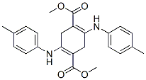 2,5-Di(p-toluidino)-3,6-dihydroterephthalic acid dimethyl ester Struktur