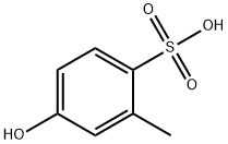 2-メチル-4-ヒドロキシベンゼンスルホン酸 化学構造式