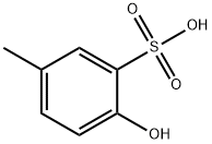 5-メチル-2-ヒドロキシベンゼンスルホン酸 化学構造式