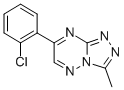 1,2,4-Triazolo(4,3-b)(1,2,4)triazine, 7-(2-chlorophenyl)-3-methyl- Structure