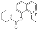 Quinolinium, 1-ethyl-8-hydroxy-, iodide, butylcarbamate Structure