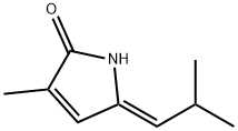 2H-Pyrrol-2-one, 1,5-dihydro-3-methyl-5-(2-methylpropylidene)-, (5Z)- (9CI) 化学構造式