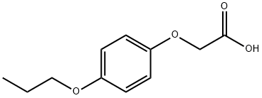 2-(4-丙氧基苯基)-乙酸 结构式