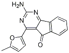 2-氨基-4-(5-甲基呋喃-2-基)-5H-茚并[1,2-D]嘧啶-5-酮, 713514-91-1, 结构式