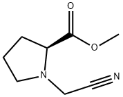 L-Proline, 1-(cyanomethyl)-, methyl ester (9CI) Structure