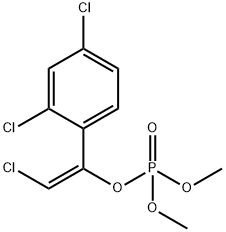 りん酸(E)-2-クロロ-1-(2,4-ジクロロフェニル)ビニルジメチル 化学構造式