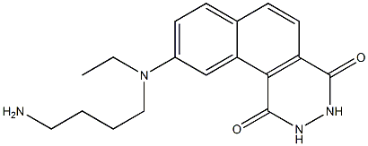 9-(N-(4-aminobutyl)-N-ethyl)aminobenzo(f)phthalazine-1,4-(2H,3H)dione Structure