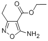 ETHYL 5-AMINO-3-ETHYLISOXAZOLE-4-CARBOXYLATE Struktur