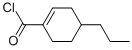 1-Cyclohexene-1-carbonyl chloride, 4-propyl- (9CI) Struktur