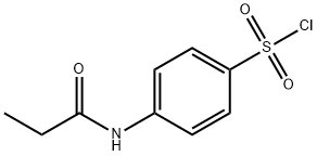 4-(1-氧代丙基氨基)苯磺酰氯 结构式