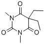 5,5-ジエチル-1,3-ジメチル-2,4,6(1H,3H,5H)-ピリミジントリオン 化学構造式