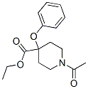 ethyl 1-acetyl-4-phenoxy-piperidine-4-carboxylate Structure