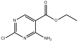 4-氨基-2-氯嘧啶-5-甲酸乙酯 结构式