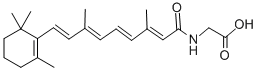N-(カルボキシメチル)レチンアミド 化学構造式