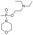 Phosphinic acid, methyl-4-morpholinyl-, 2-(diethylamino)ethyl ester 化学構造式