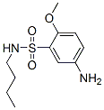 5-アミノ-N-ブチル-2-メトキシベンゼンスルホンアミド 化学構造式