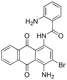 2-アミノ-N-[(4-アミノ-3-ブロモ-9,10-ジヒドロ-9,10-ジオキソアントラセン)-1-イル]ベンズアミド 化学構造式