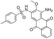 N-(1-amino-9,10-dihydro-2-methoxy-9,10-dioxoanthryl)-4-methylbenzenesulphonamide  Struktur