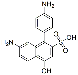 7-amino-(4-aminophenyl)-4-hydroxynaphthalene-2-sulphonic acid Struktur