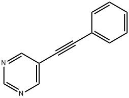 5-(苯乙炔基)嘧啶 结构式