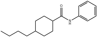 Cyclohexanecarboxamide, 4-butyl-N-phenyl- (9CI) 结构式