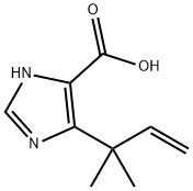 1H-Imidazole-5-carboxylic  acid,  4-(1,1-dimethyl-2-propen-1-yl)- 化学構造式