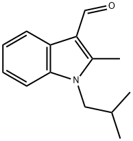 1-异丁基-2-甲基-1H-吲哚-3-甲醛,714278-20-3,结构式